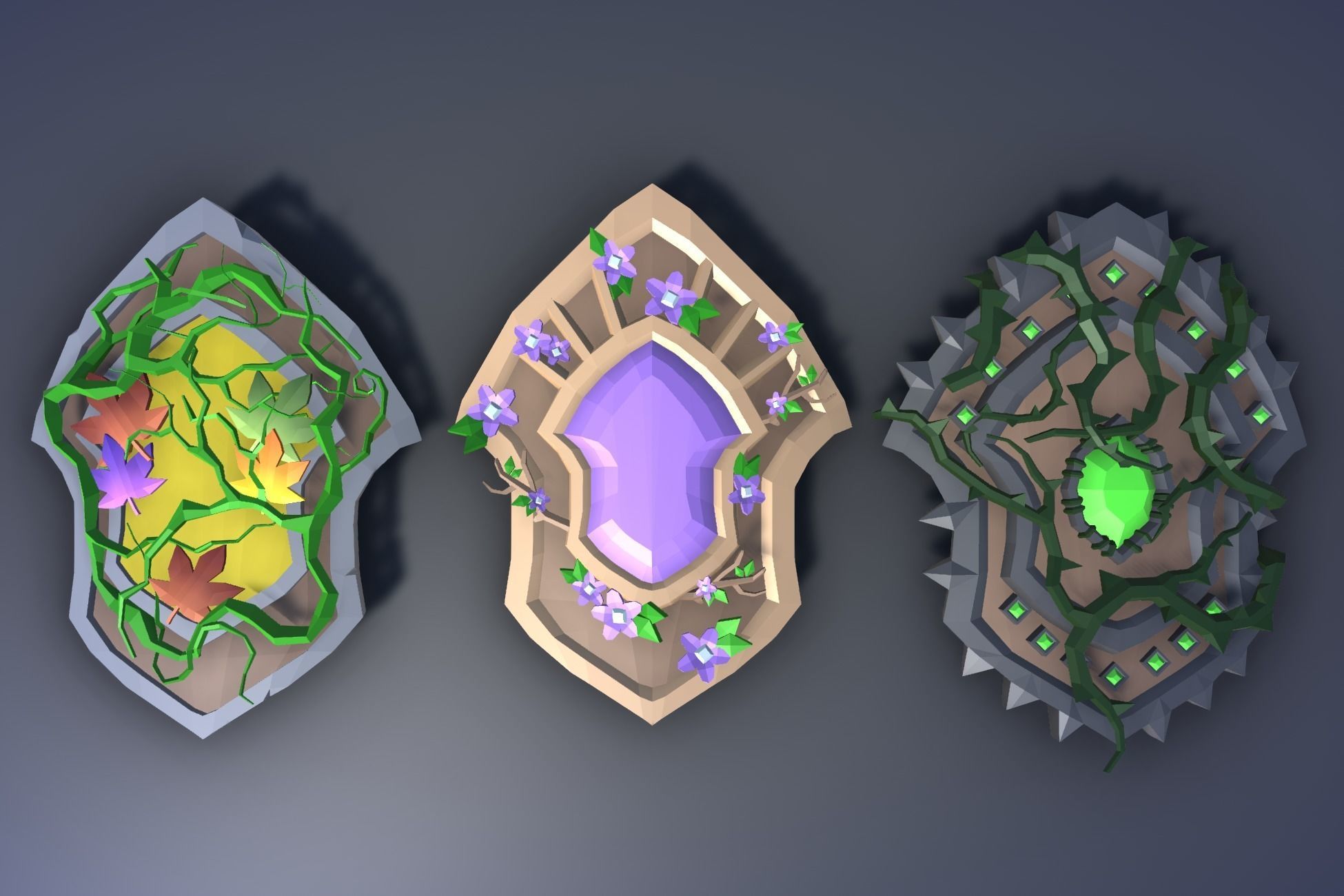 900 Low Poly Fantasy RPG Weapons - Ultimate 3D Pack Low-poly 3D model_39