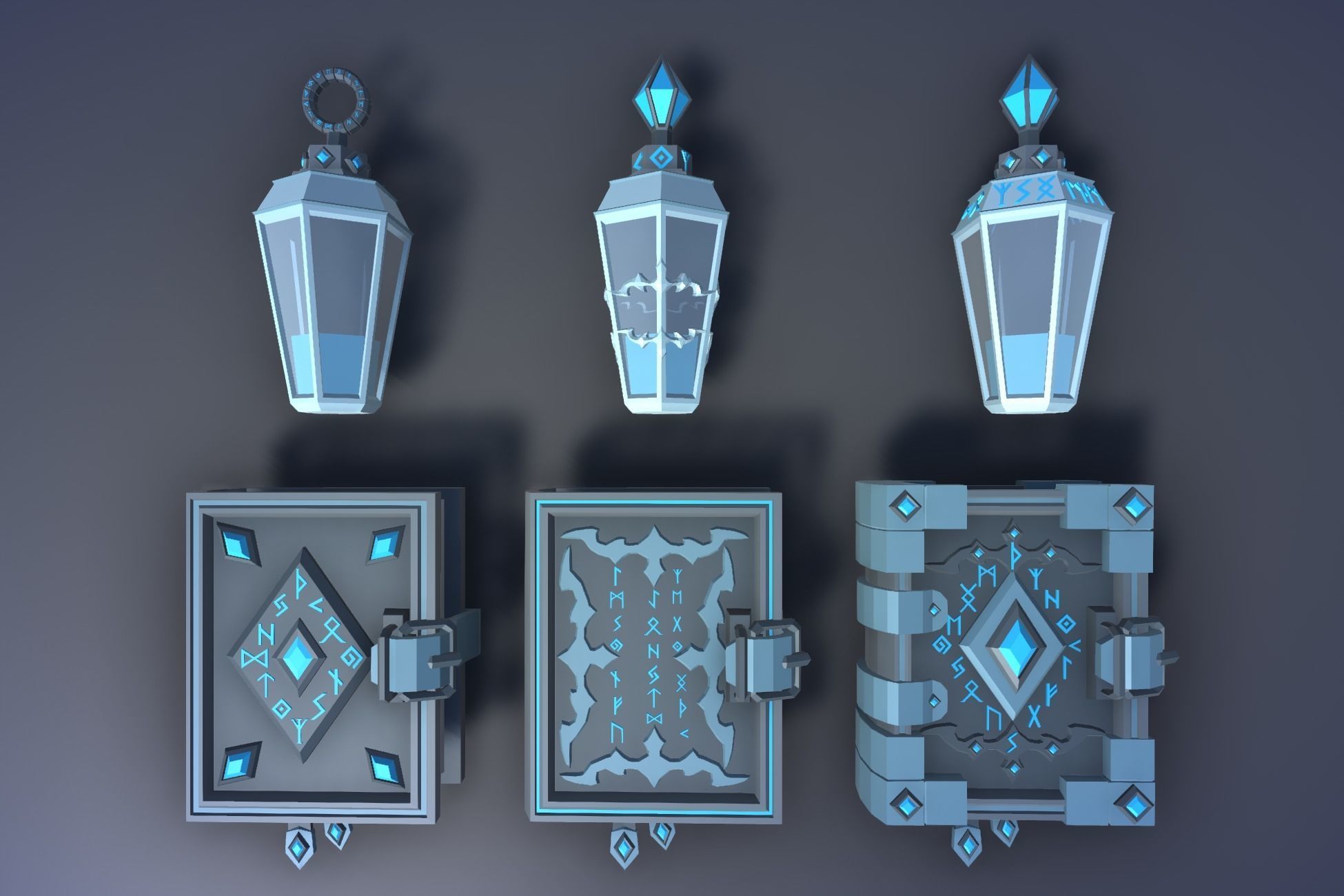 900 Low Poly Fantasy RPG Weapons - Ultimate 3D Pack Low-poly 3D model_100