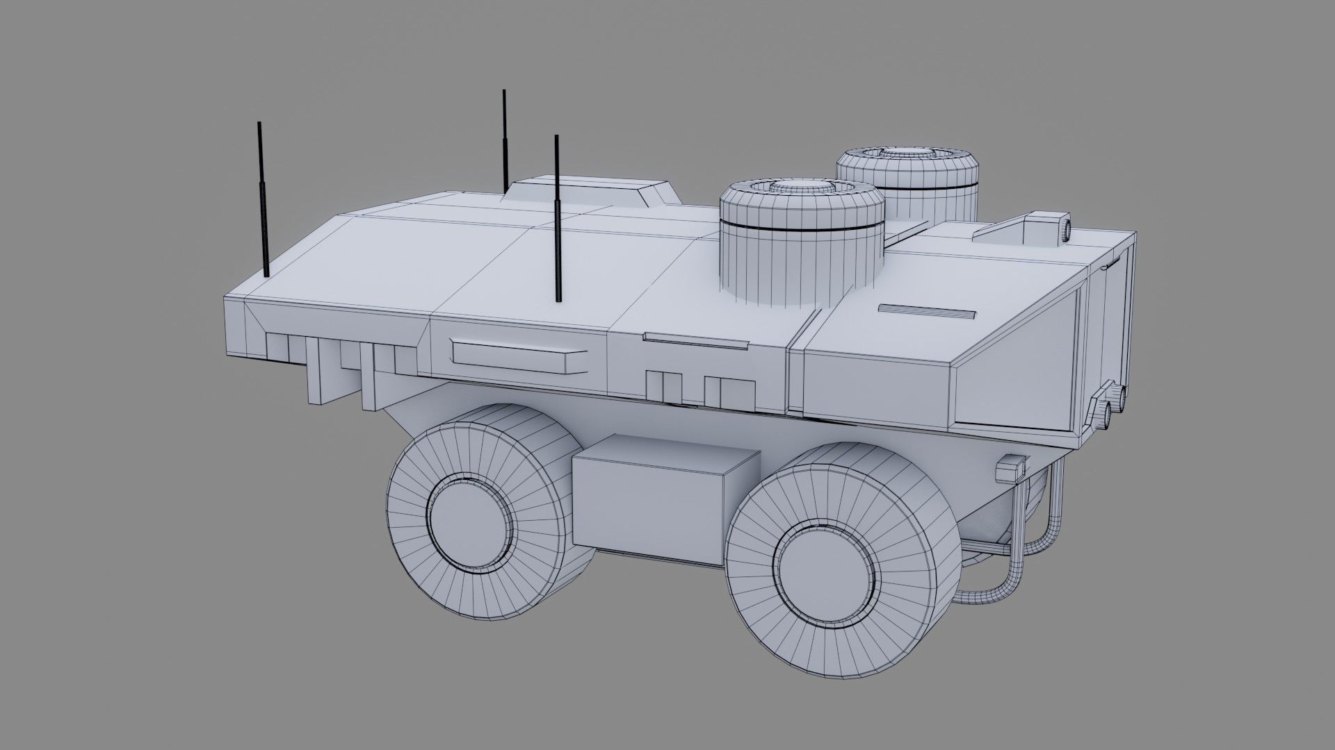 Sci-Fi Rover - Low Poly - Game Ready - PBR Low-poly 3D model_13