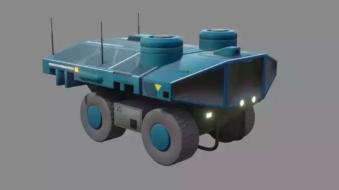 Sci-Fi Rover - Low Poly - Game Ready - PBR