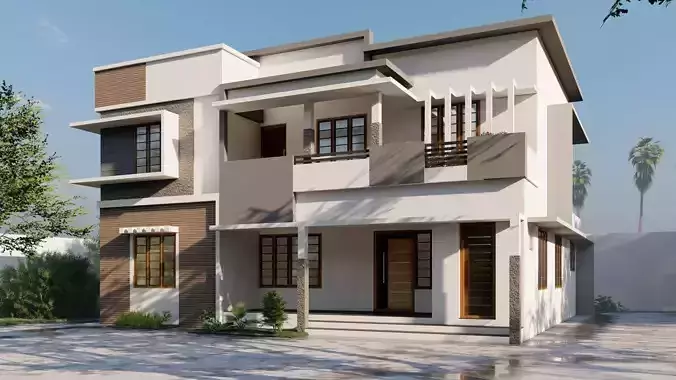 Two storeyed building 3D model