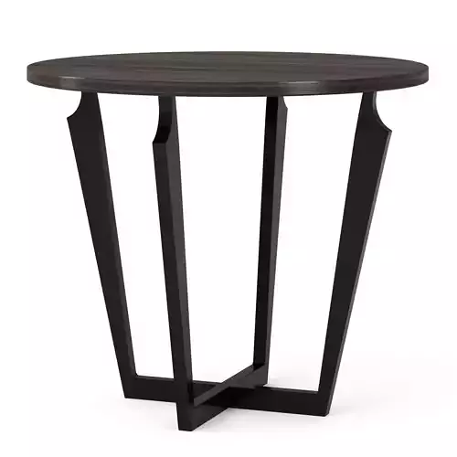 Tiaki W round table with legs and wood top