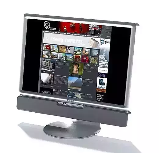 Flat Screen Monitor 3D model
