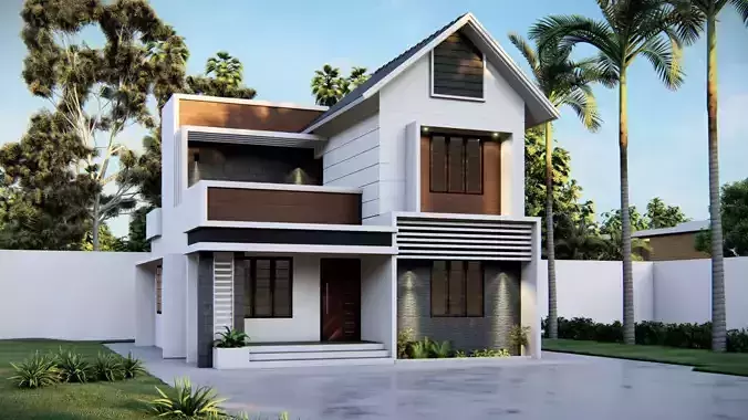 Two storeyed building 3D model