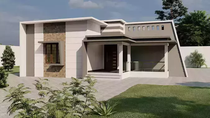Two storeyed building 3D model