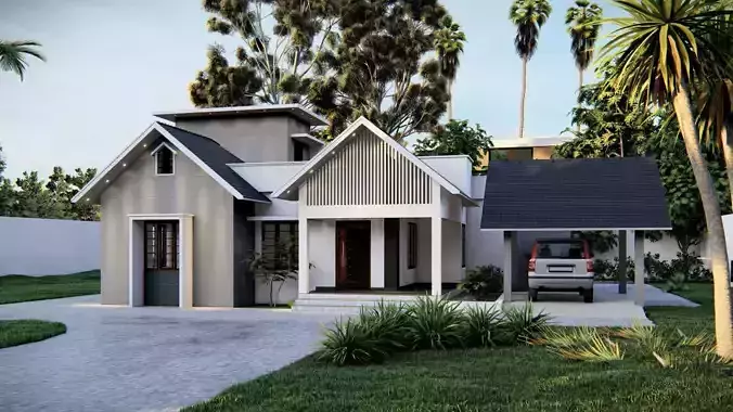 Two storeyed building 3D model