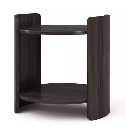 Mirach W side table with two shelves