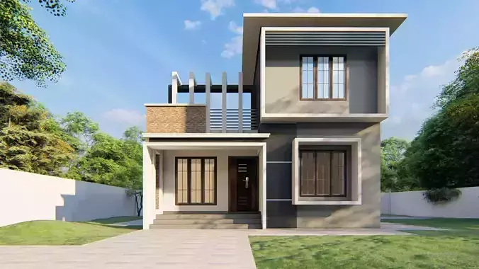 Two storeyed building 3D model