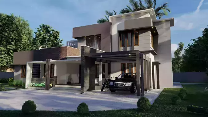 Two storeyed building 3D model