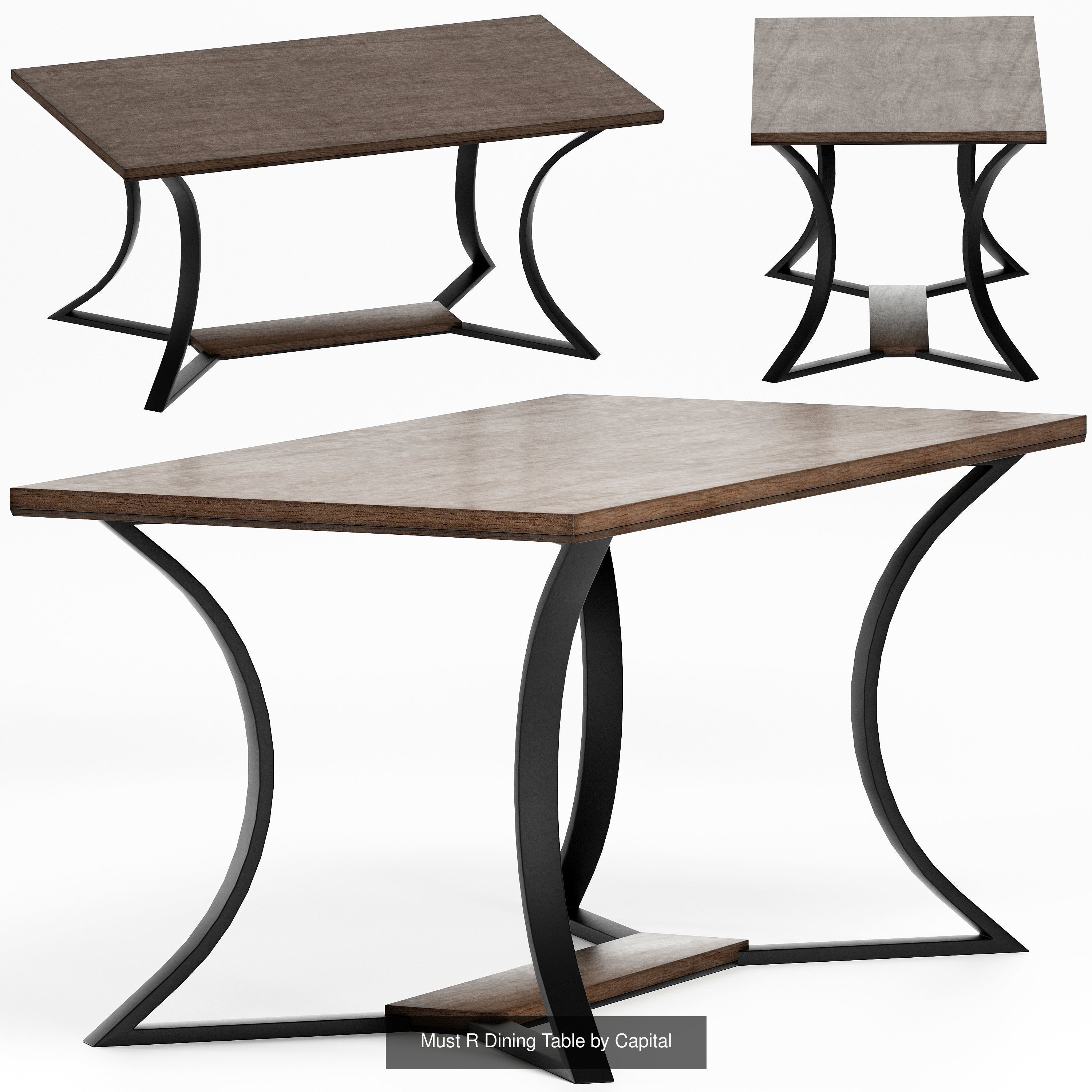 Table Collection round dining with wooden legs _19