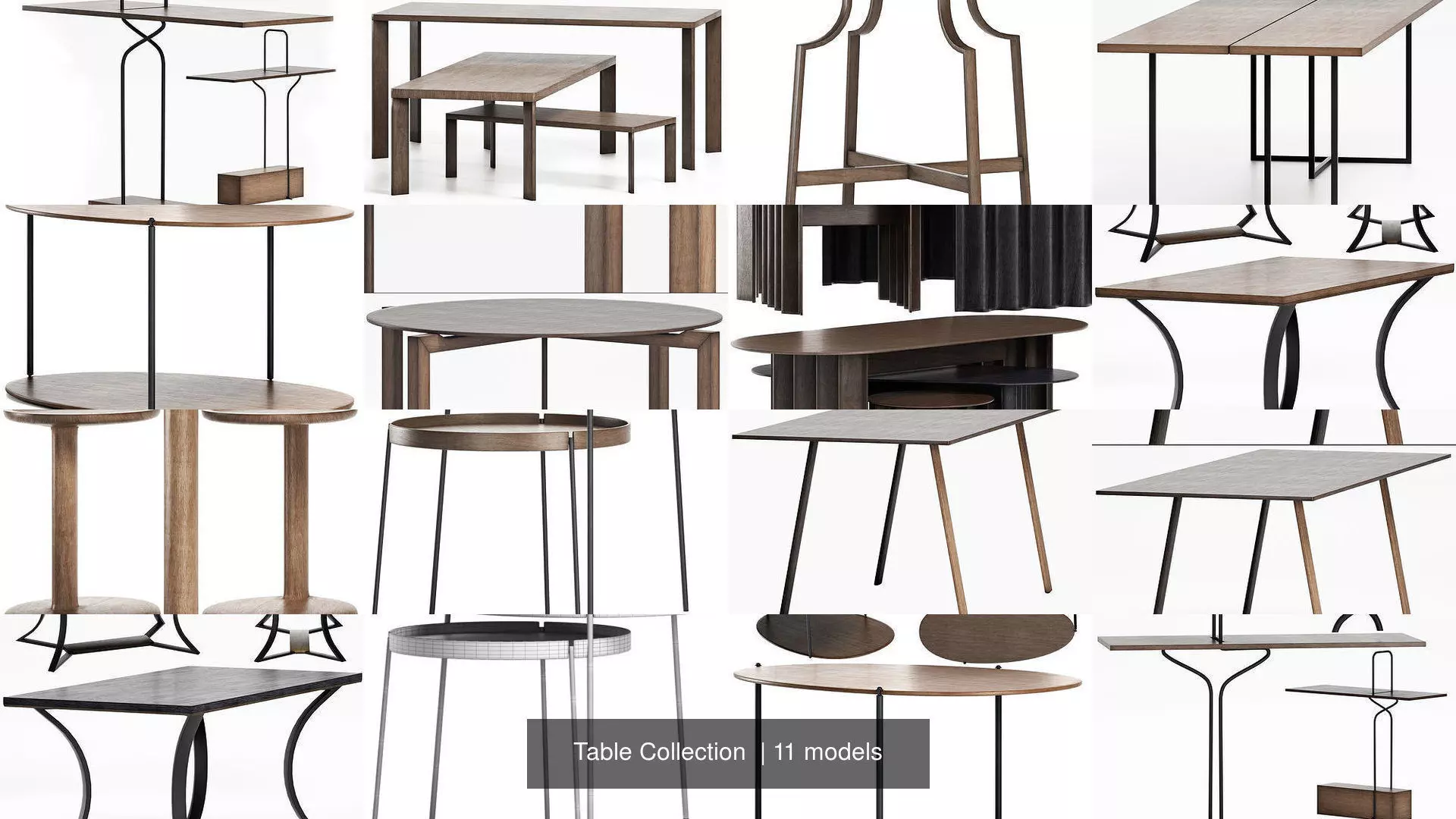 Table Collection round dining with wooden legs _0