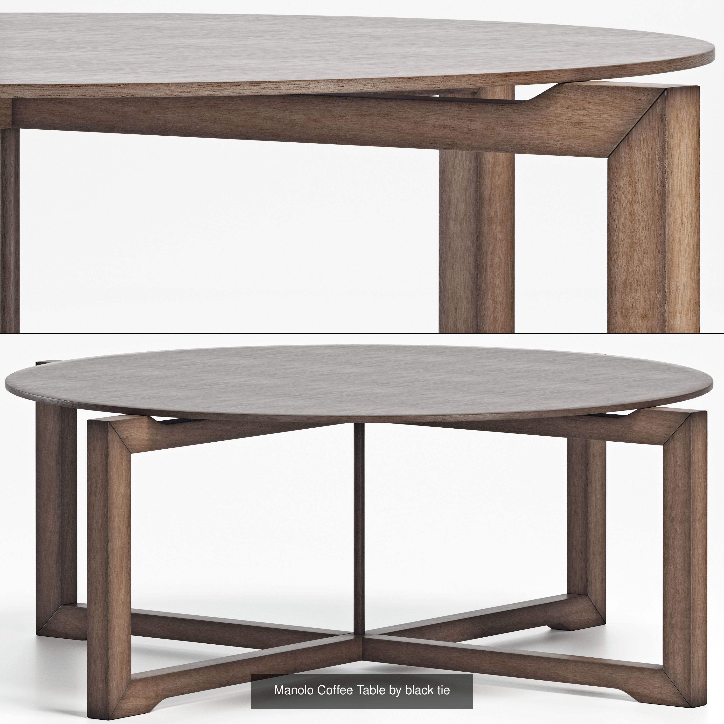 Table Collection round dining with wooden legs _17
