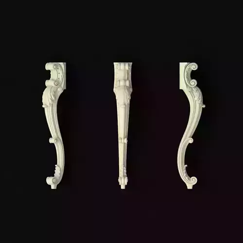 leg High quality 3d models for processing on a cnc machine 