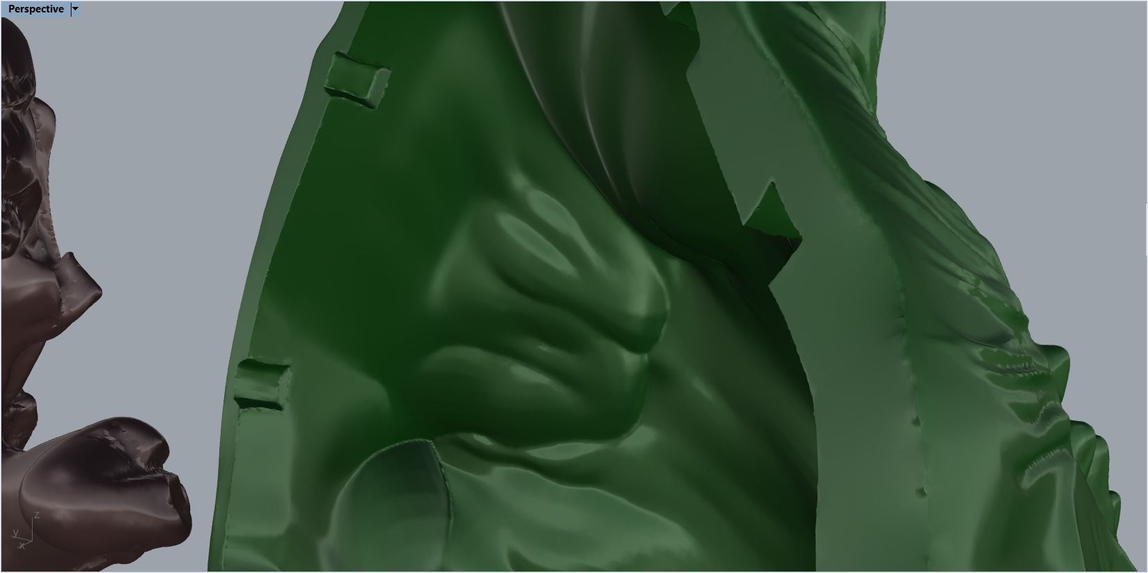 pendant wolf 3D print model_47