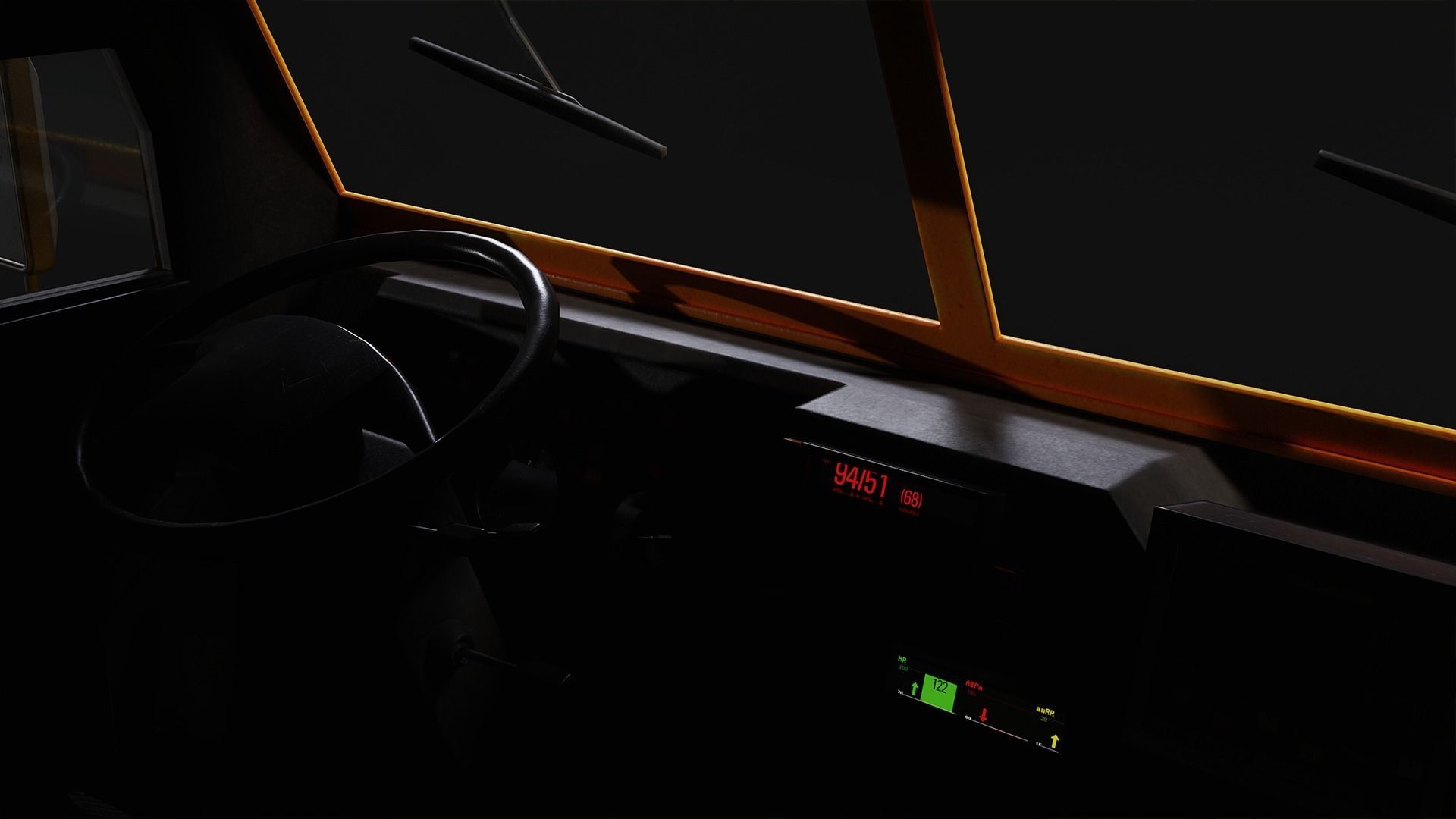 Fire Truck Low-poly 3D model_10