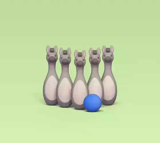 Donkey Bowling 3D print model