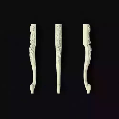 leg High quality 3d models for processing on a cnc machine