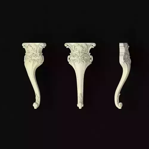 leg High quality 3d models for processing on a cnc machine