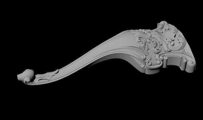leg High quality 3d models for processing on a cnc machine 3D model_1