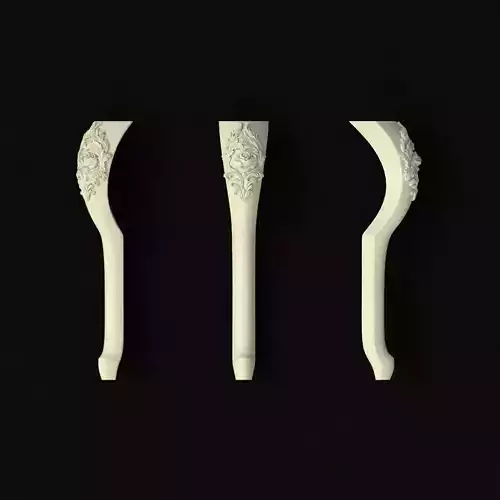 leg High quality 3d models for processing on a cnc machine