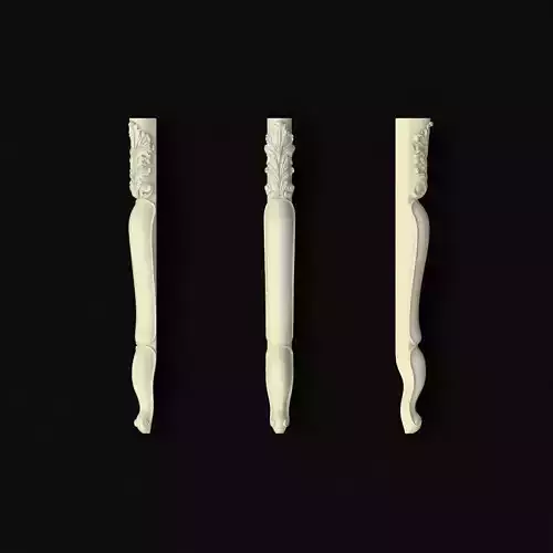 leg High quality 3d models for processing on a cnc machine 