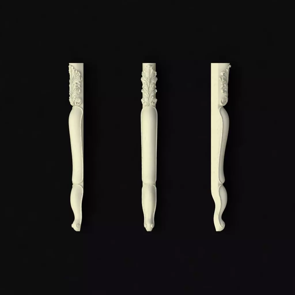 leg High quality 3d models for processing on a cnc machine 3D model