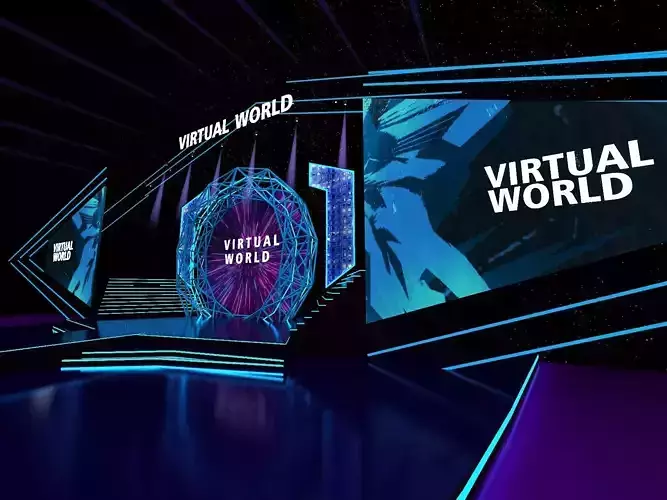 Event Stage Design Virtual world  3D model