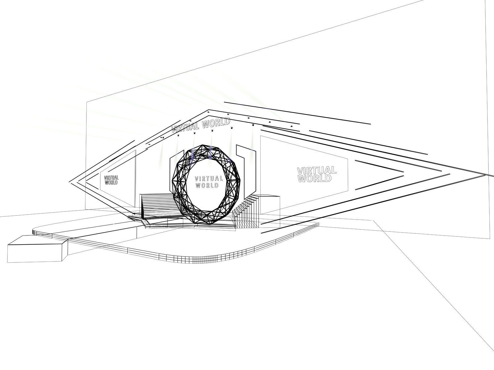 Event Stage Design Virtual world 3D model_7