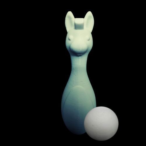 Cute Animal Bowling 3D print model_9