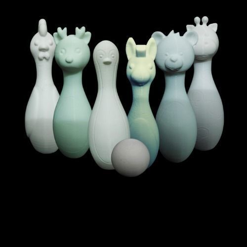 Cute Animal Bowling 3D print model_7