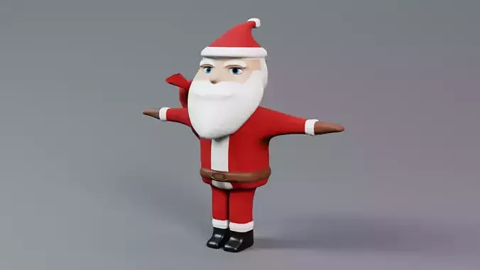 Santaclaus Rigged 3D Model