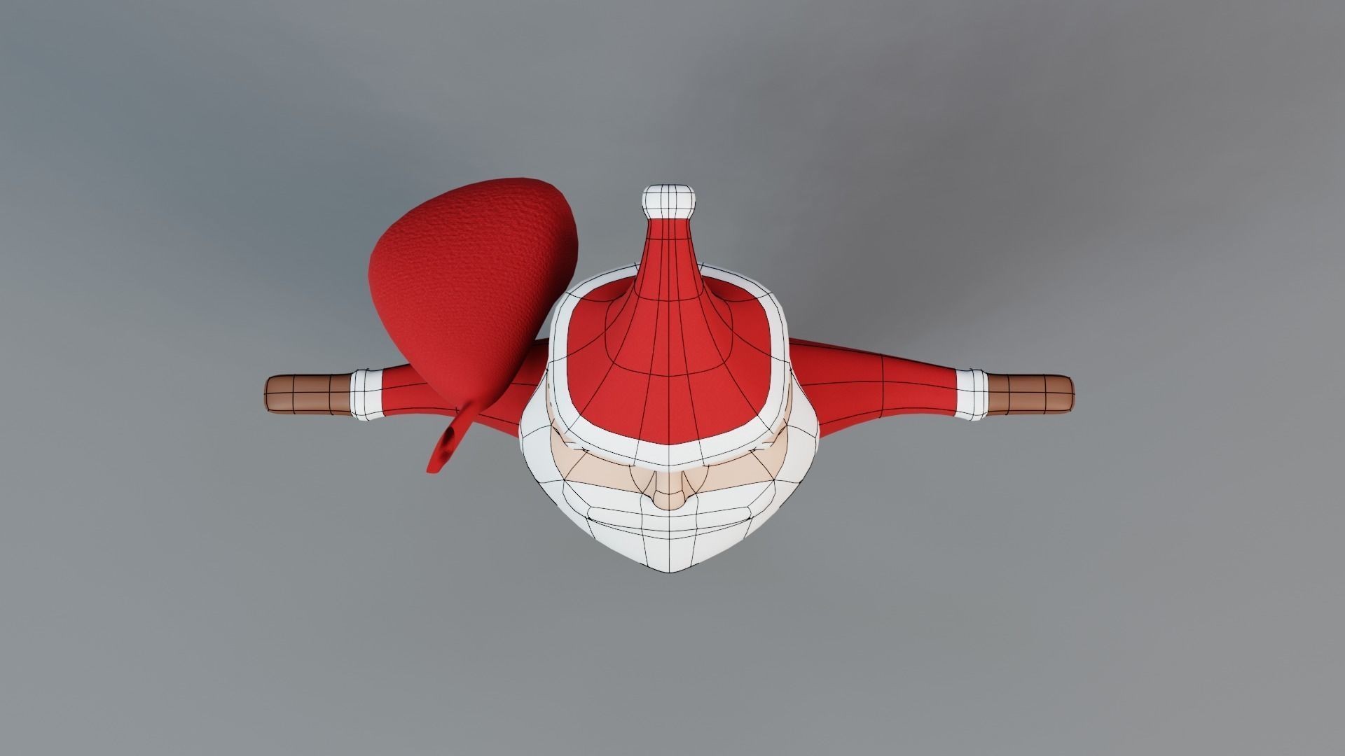 Santaclaus Rigged 3D Model Low-poly 3D model_6