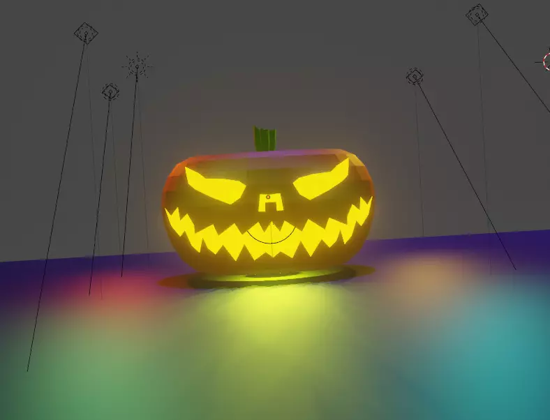 Halloween Pumpkin Free low-poly 3D model