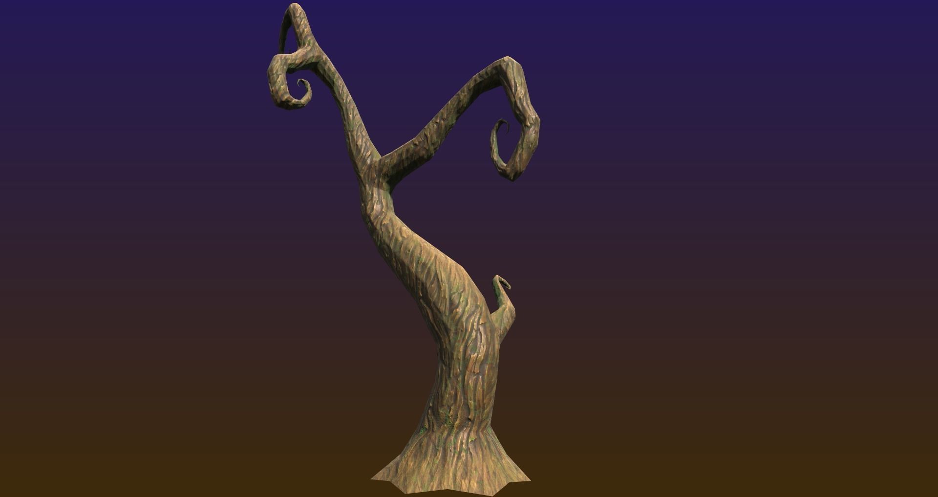 Halloween spooky Low poly Game ready assets Unity Low-poly 3D model_7