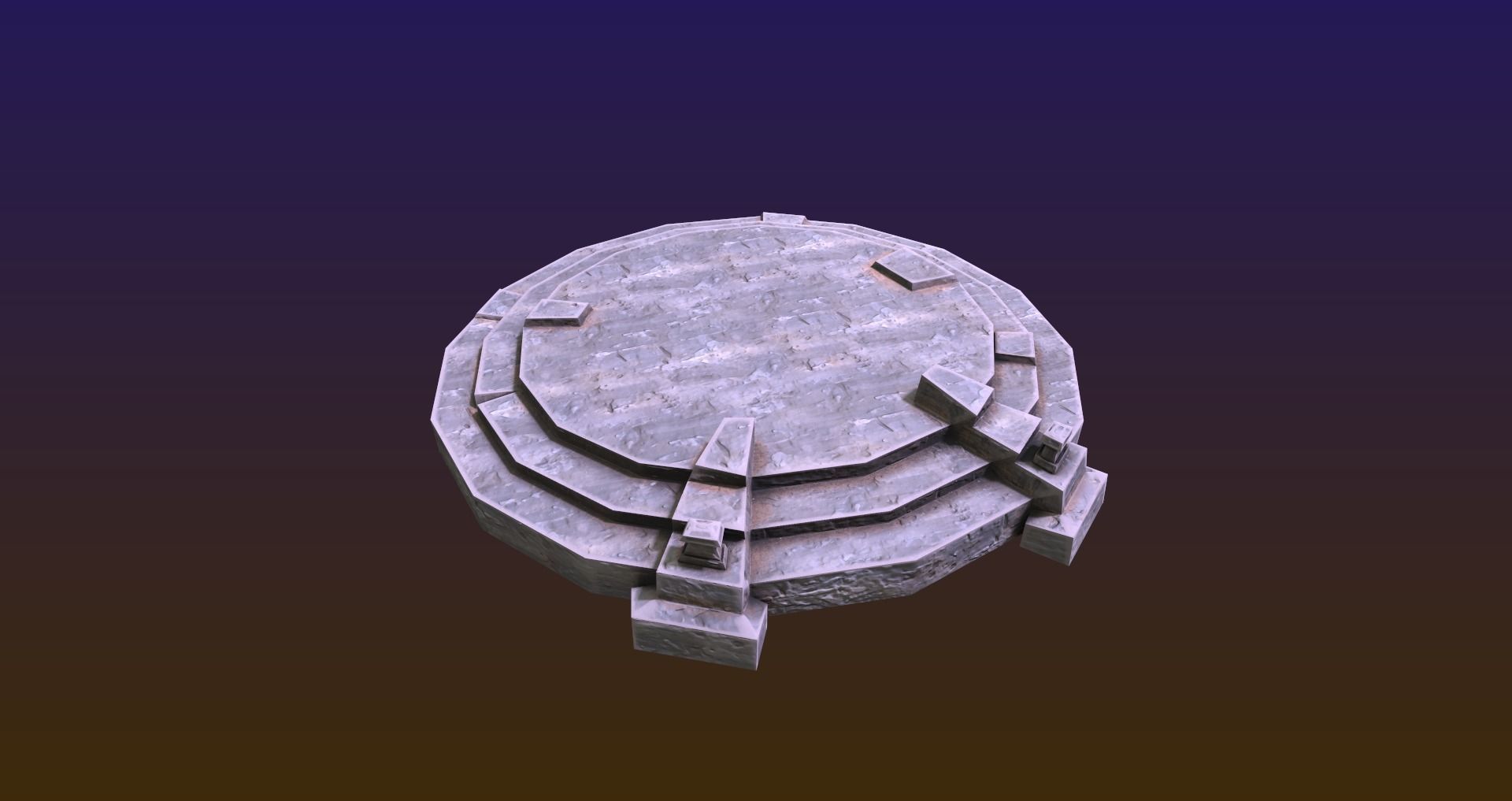 Halloween spooky Low poly Game ready assets Unity Low-poly 3D model_9