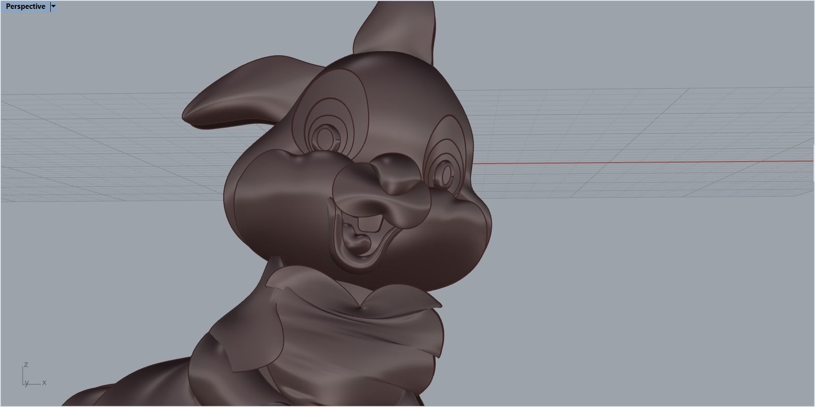 pendant bunny 3D print model_28