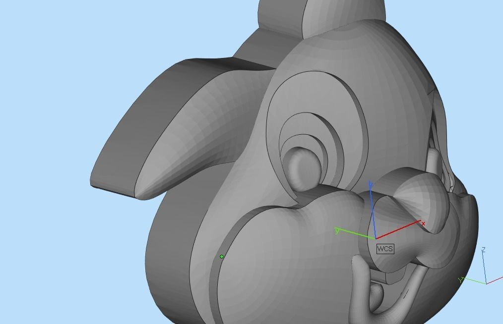 pendant bunny 3D print model_38