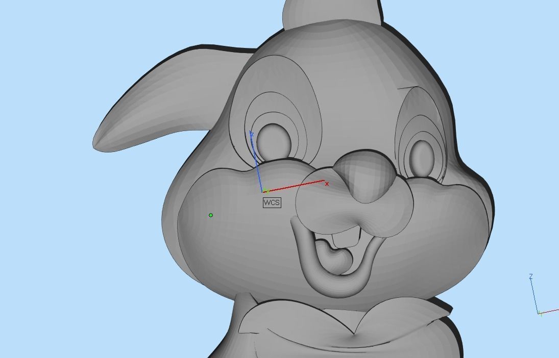 pendant bunny 3D print model_36