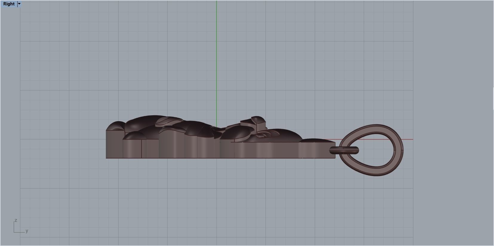 pendant bunny 3D print model_22