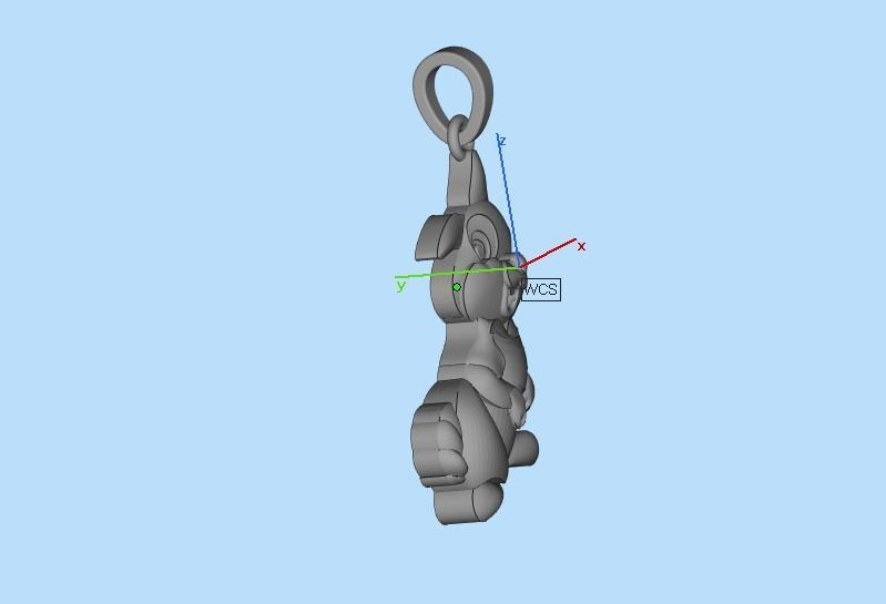 pendant bunny 3D print model_41