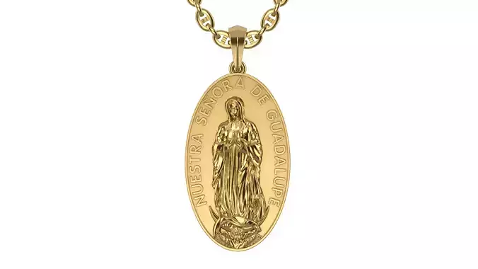 Virgo de guadalupe pendant V2