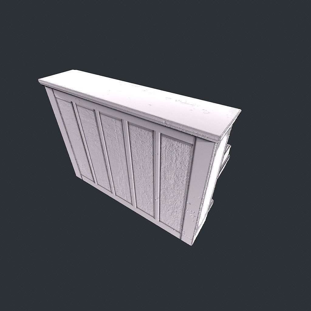 Old Vintage Piano v1 Low-poly 3D model_24