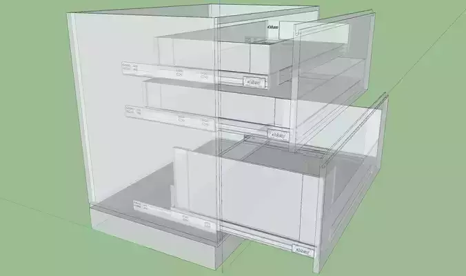 Kitchen 3 cajones Blum furniture