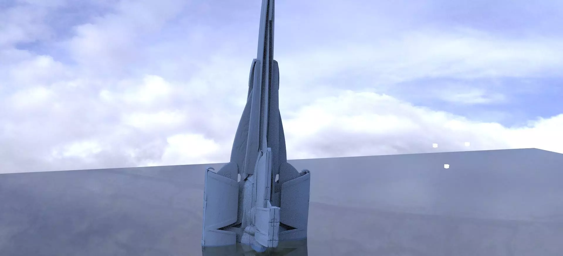 Sci-fi Tower design 4 3D model_0