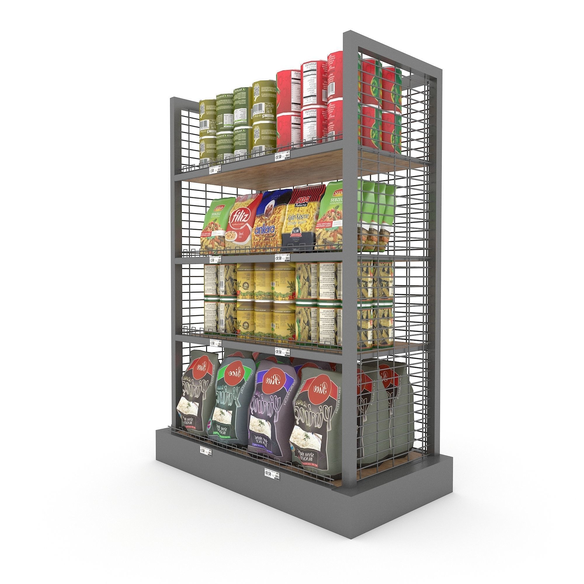 3D model canned food 04 Low-poly 3D model_1