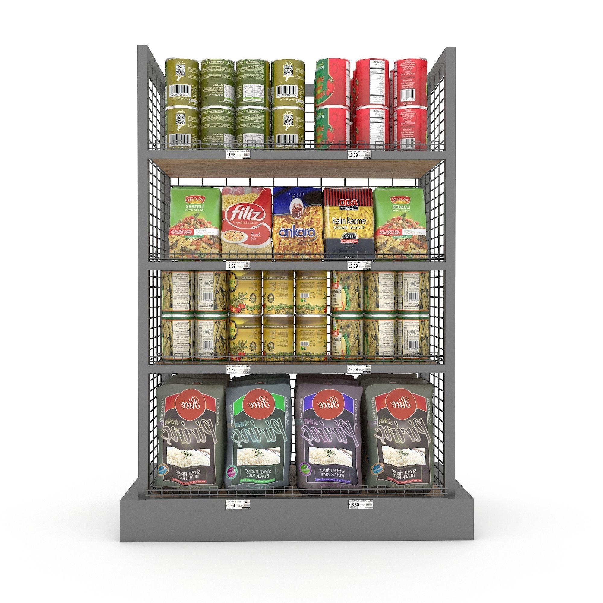 3D model canned food 04 Low-poly 3D model_2