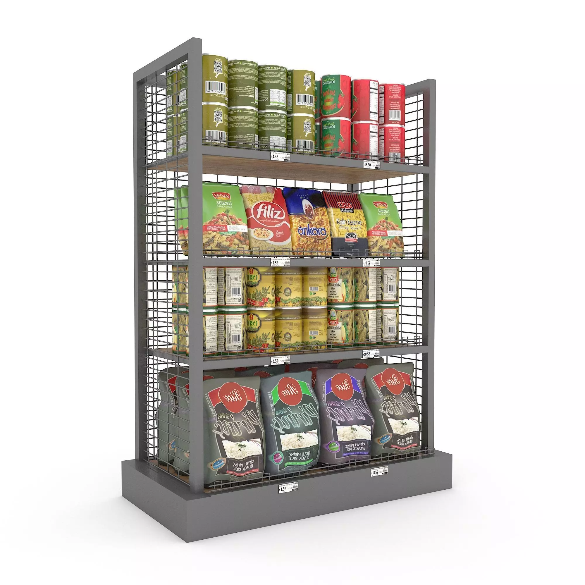 3D model canned food 04 Low-poly 3D model_0