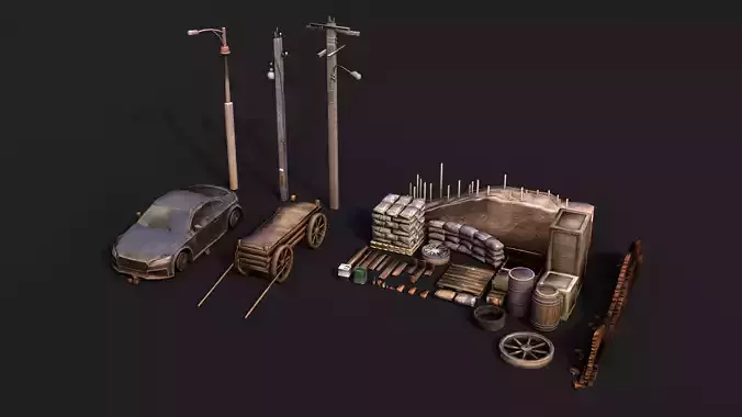 Dusty 3D Asset Pack