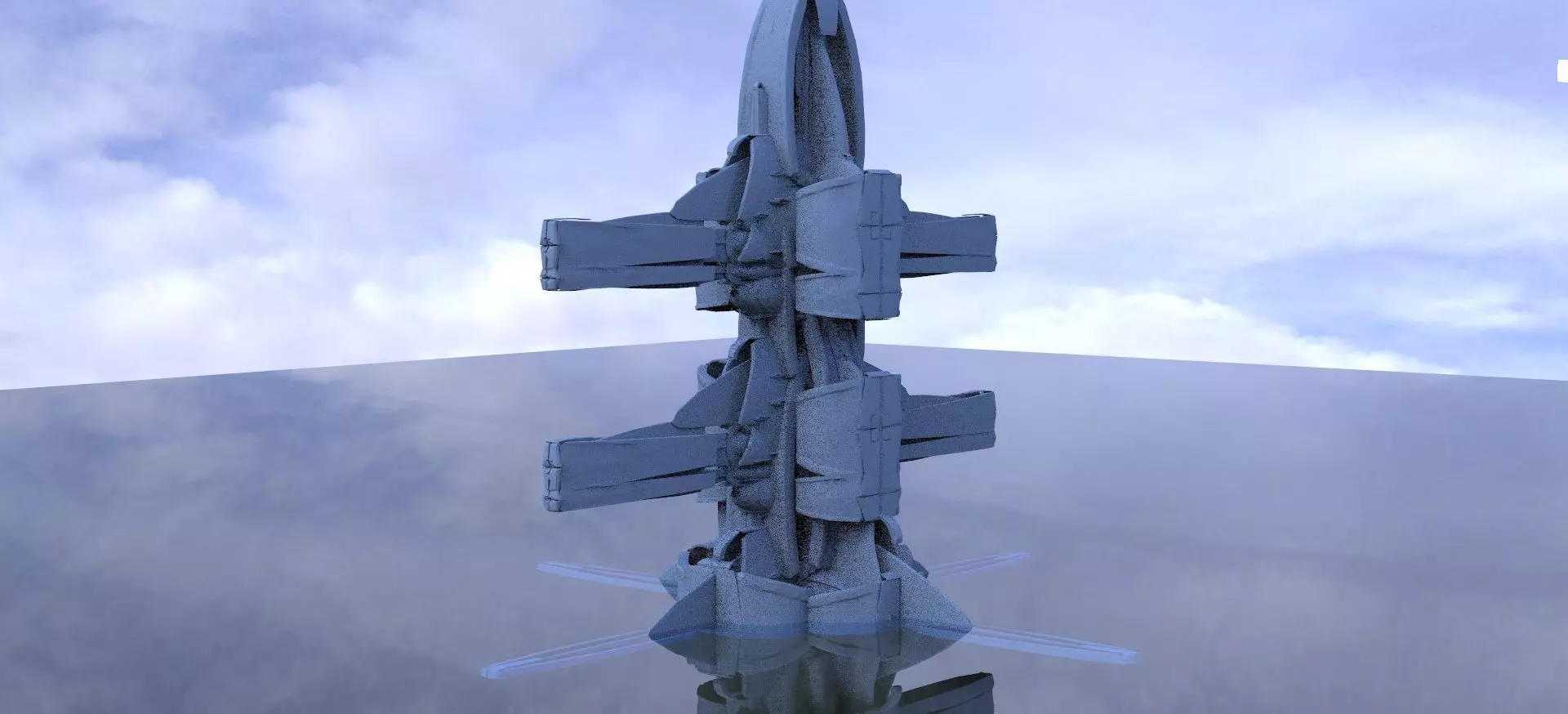 Sci-fi Tower design 7 3D model