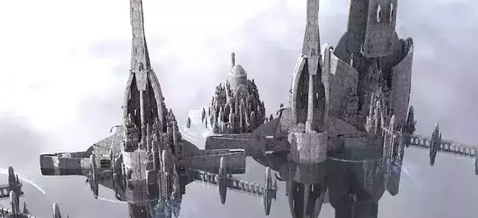 Sci Fi Towers of energy centre 2 Kitbash